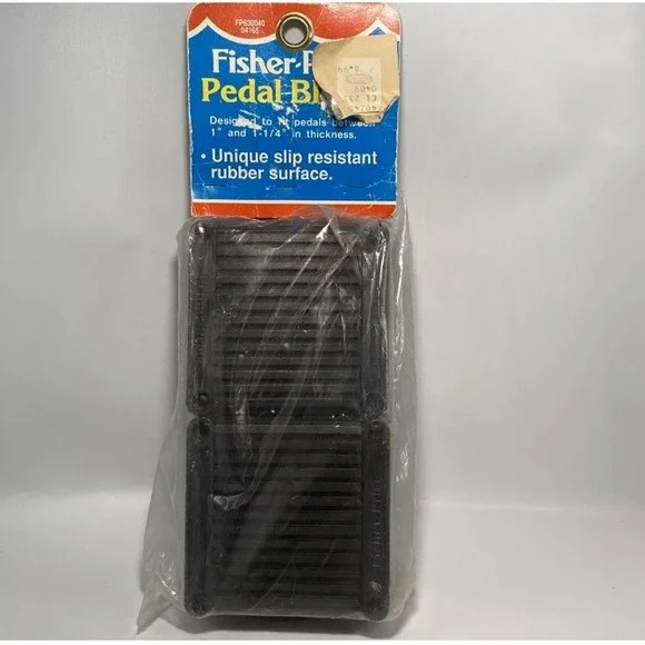 Vtg Fisher Price  Bicycle Tricycle Pedal Blocks NOS 1989 Slip Resistant Rubber‎