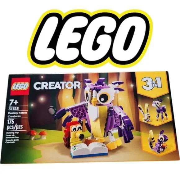 NEW LEGO 31125 Creator 3 in 1 OWL SQUIRREL RABBIT Fantasy Forest Creatures Woodl