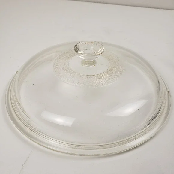 Vintage Pyrex 407 1.5 Qt Casserole Dish Clear Glass Replacement Lid 7.5 Inch