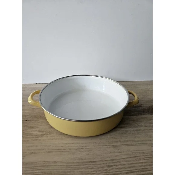 Vintage Yellow Enamel 10