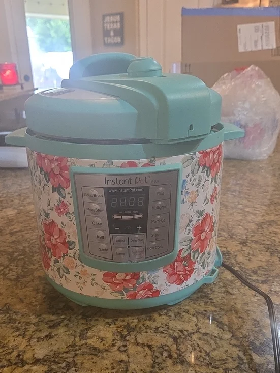 The Pioneer Woman Teal Floral Instant Pot Cover