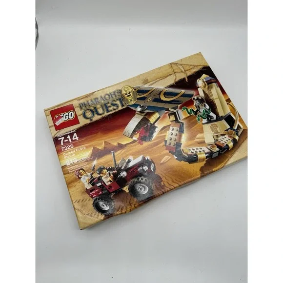 LEGO Pharaohs Quest Cursed Cobra Statue 7325 Retired New Sealed Set 213 Pcs