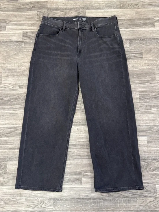 NWOT Old Navy Wow Crop Wide Leg high rise jeans women’s sz 16 tall