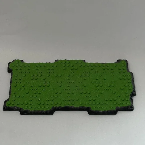 Mega Bloks AM01921 Green Gray Baseplate Replacement Add-On Part Piece