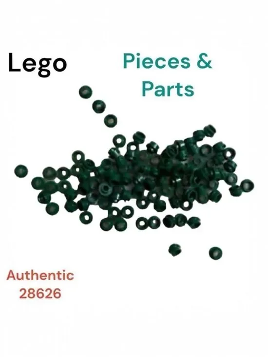 LEGO 28626 Drk green 1x1 round w/open hole stud 1 oz ounce over 300 pieces