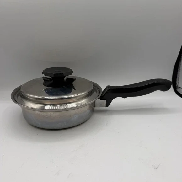 Vintage New Era by Vollrath 1 Qt Saucepan w/ Lid Stainless Steel 5-Ply AL-Core
