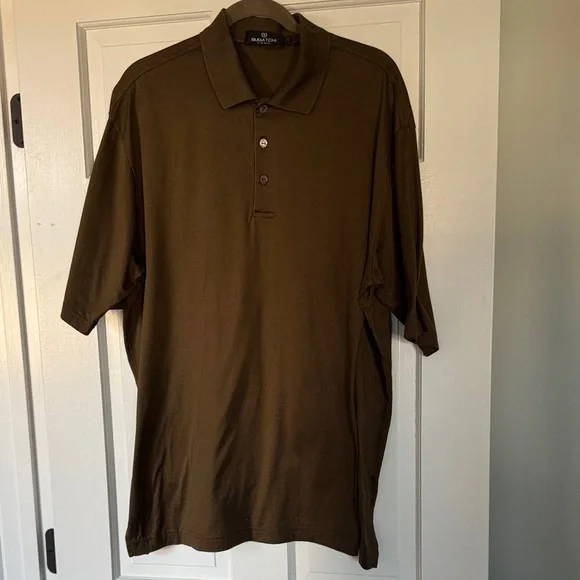 Bugatchi Men's Brown Polo Shirt