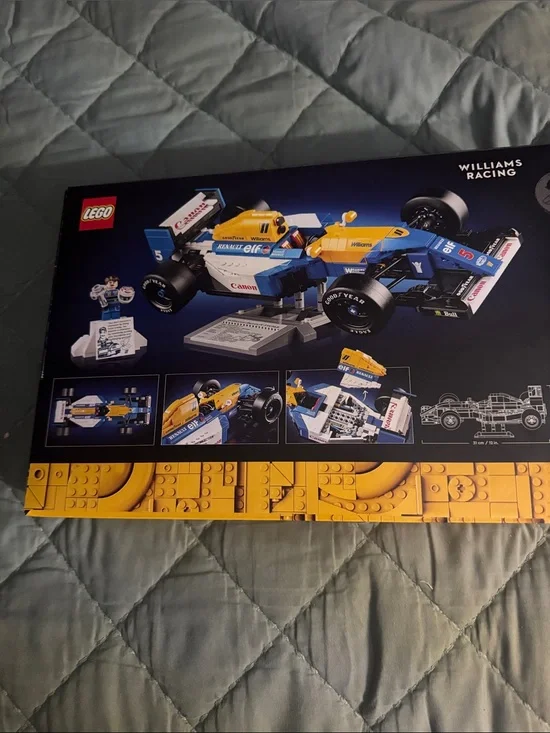 LEGO Williams Racing Blue and Yellow F1 Car Model