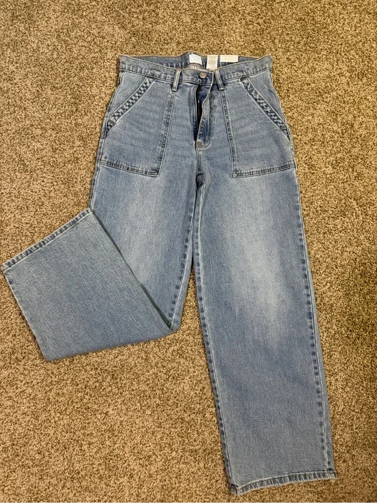Time and Tru Light Blue Straight Leg Jeans