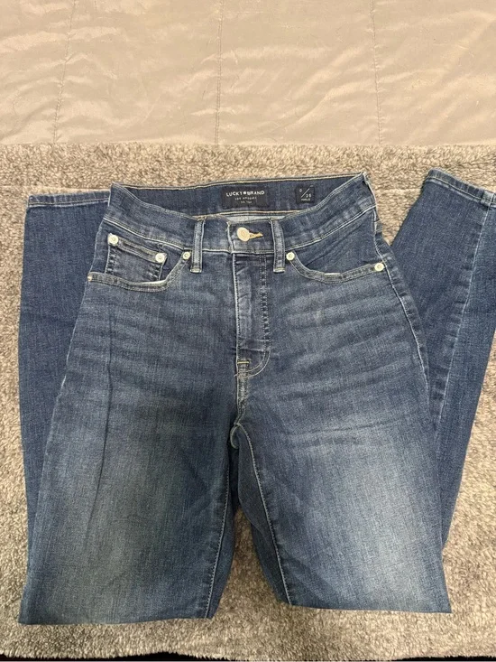 Lucky Brand Women's Medium Blue Skinny Jeans