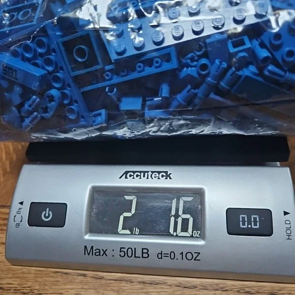 Bulk Lot Of 2+ Lbs Loose Blue Lego‎ Parts & Pieces- Bricks, Tiles