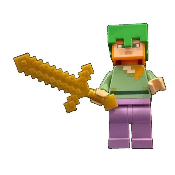 Lego Minecraft Alex Minifigure