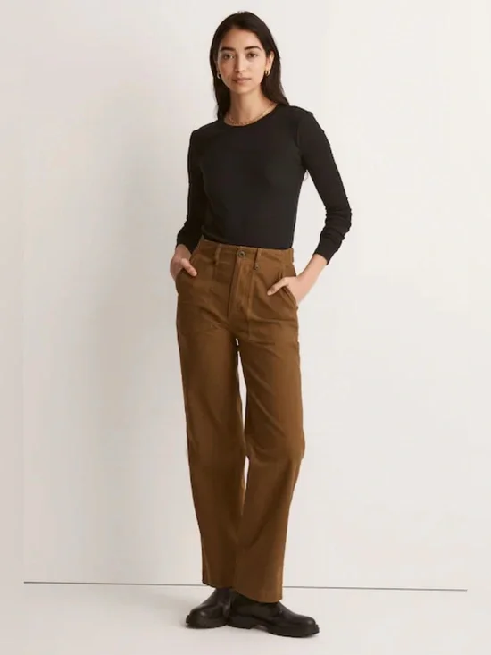 NWT Madewell Perfect Vintage Wide Leg Pant: Utility Edition Sz 28
