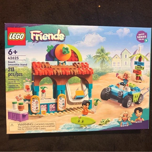 LEGO Friends‎ Beach Smoothie Stand Set with Blue and Orange