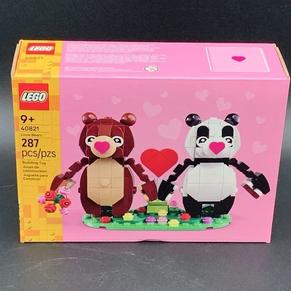 LEGO 40821 LOVE BEARS 287 Pieces New Sealed Valentines‎ Day Gift