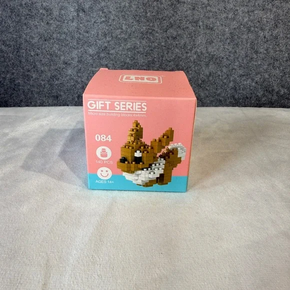 LNO‎ Gift Series 084 Eevee Pokemon Micro Building Blocks Toy 140 Pieces