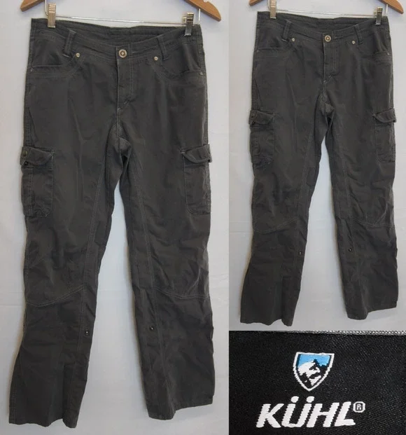 Kuhl Splash Roll-Up Pant Women's 6 Grey Relaxed Fit (31