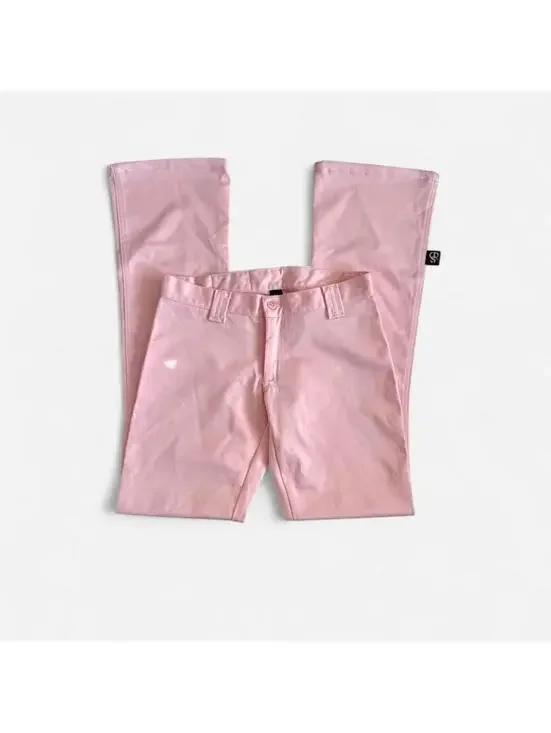 Pink Y2K Low Rise Flare Pants