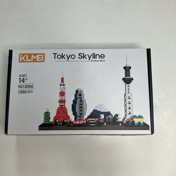KLMEi Architecture Model Kits Tokyo Skylines Micro Blocks Set New In Box