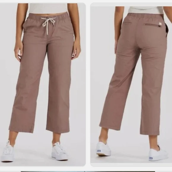 Vuori Performance Ripstop DuraTerra Wide Leg Pants Hazel S