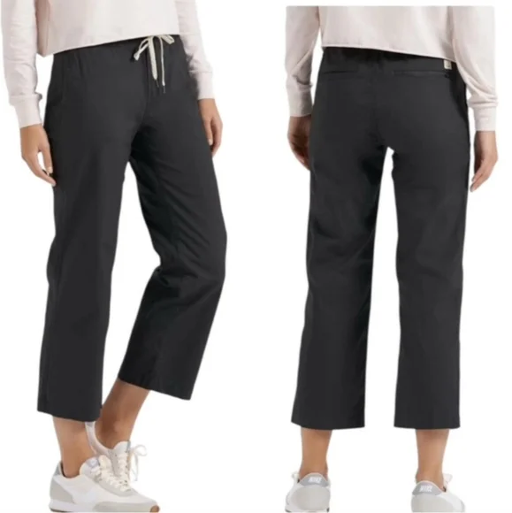 Vuori Performance Ripstop DuraTerra Wide Leg Pants Charcoal S