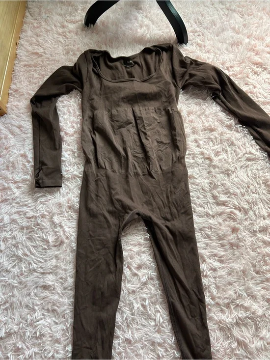 Maternity Long-Sleeve One-Piece Romper