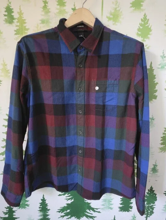 Eddie Bauer Multicolor Plaid Button-Down Shirt
