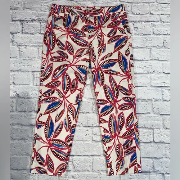 J. Crew Women's Patterned Skimmer Pant. Size 8