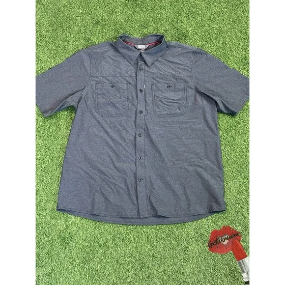 Outdoor Research Shirt‎ Mens XL Gray Wayward Short Sleeve Performance 269220