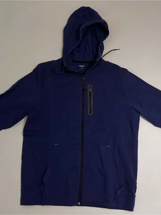 Old Navy Go-Dry Hoodie Zip Jacket Men - Navy Blue