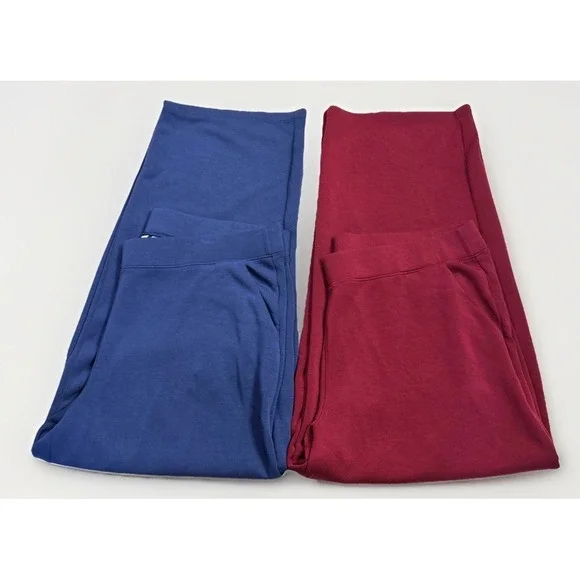 Women's Chicos Wide Leg Pull On Scuba Pants Flowy Stretch Sz XL (3) Lot‎ Of 2