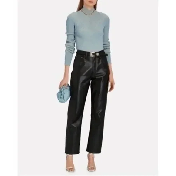 AGOLDE RECYCLED LEATHER PANTS SIZE 25 B1141
