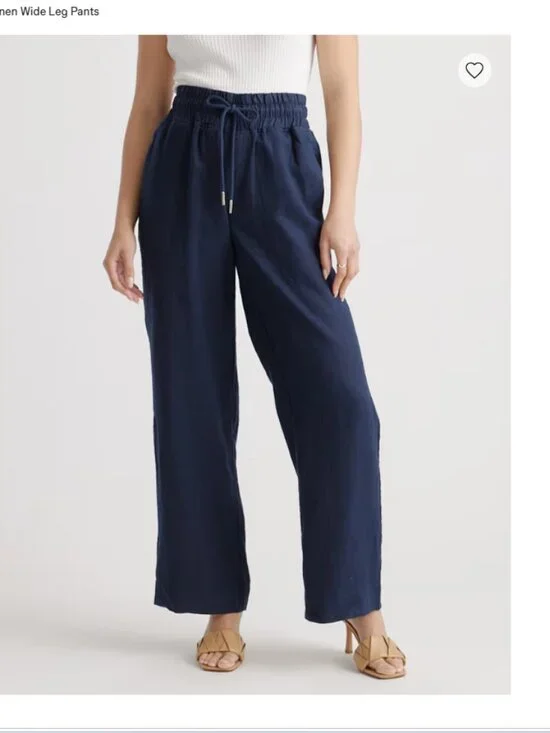 NWT Quince - 100% European Linen Wide Leg Pants