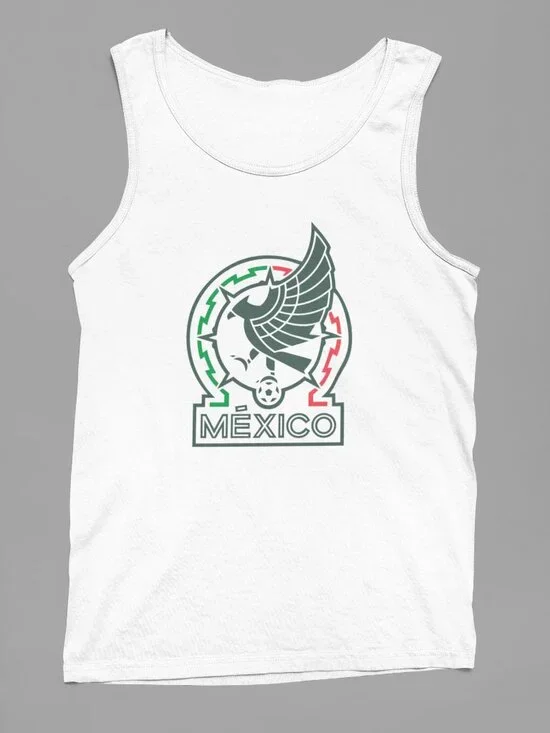 White Mexico Graphic Tank Top