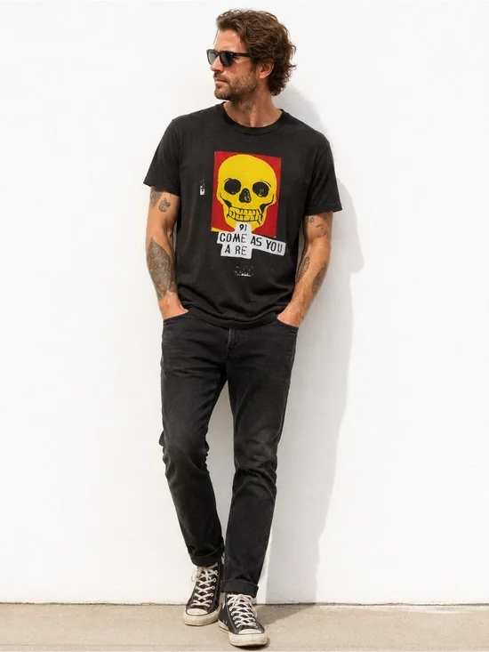 Imogene + Willie Come As You Are ’91 Skull Graphic T-Shirt Black XL USA Cotton