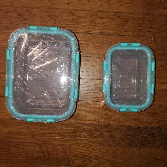 2 Piece Glass Food Storage with Locking Lids