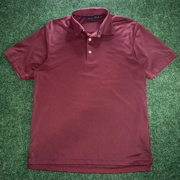 Dunning Golf Polo Men's Size Medium Burgundy Light Weight