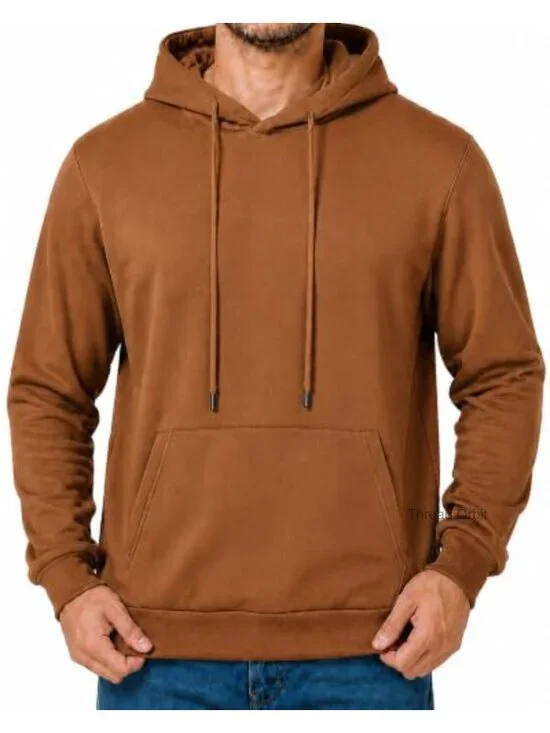 Fleece Hoodie Pullover Long Sleeve Hooded Sweatshirt Drawstring Casual Workout