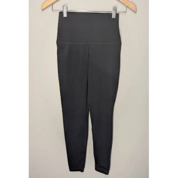 Lululemon Pants Womens 4 Black High Rise Ankle Leggings Yoga Athletic Running