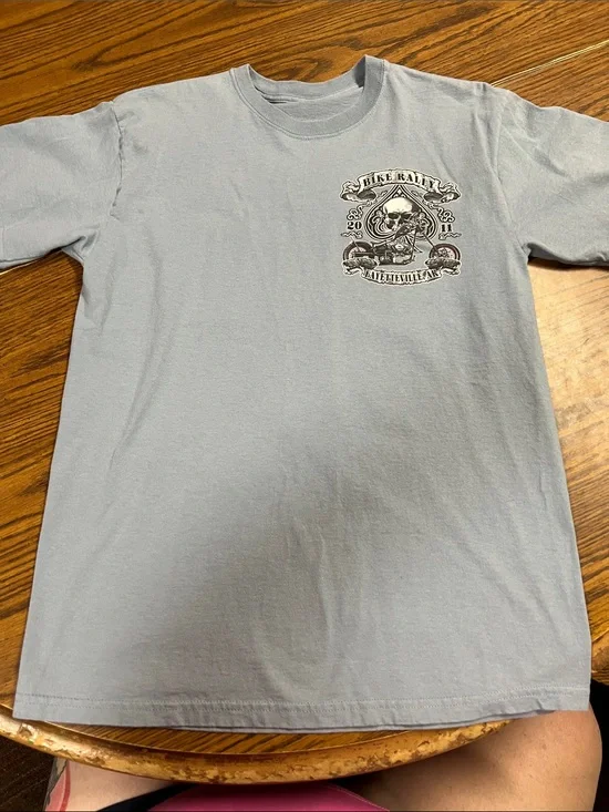 Light Blue Graphic Pocket-Print Men’s T-Shirt