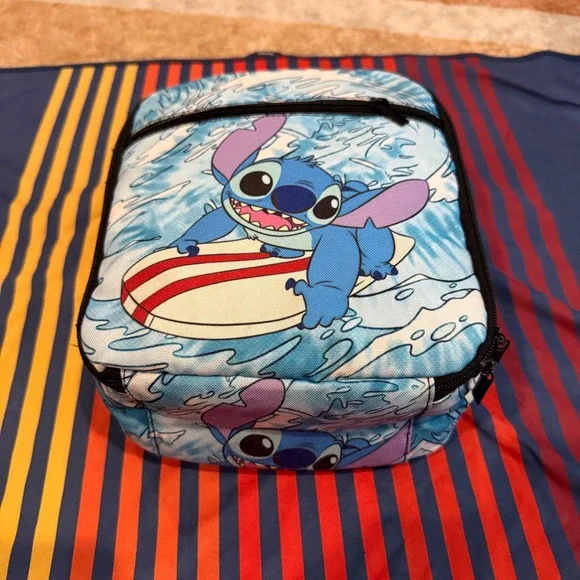 Disney Stitch Surfing Insulated Lunch Box Cooler Bag Blue Lilo & Stitch