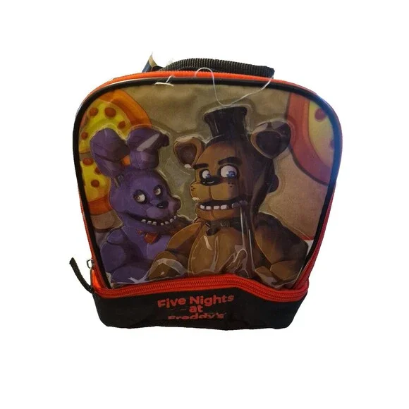 Five Nights at Freddy's Kids Insulated Lunch Bag 2-Compartment School Lunch Box