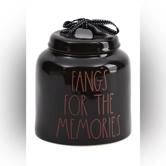 Rae Dunn Fangs for the memories Canister Cookie Jar