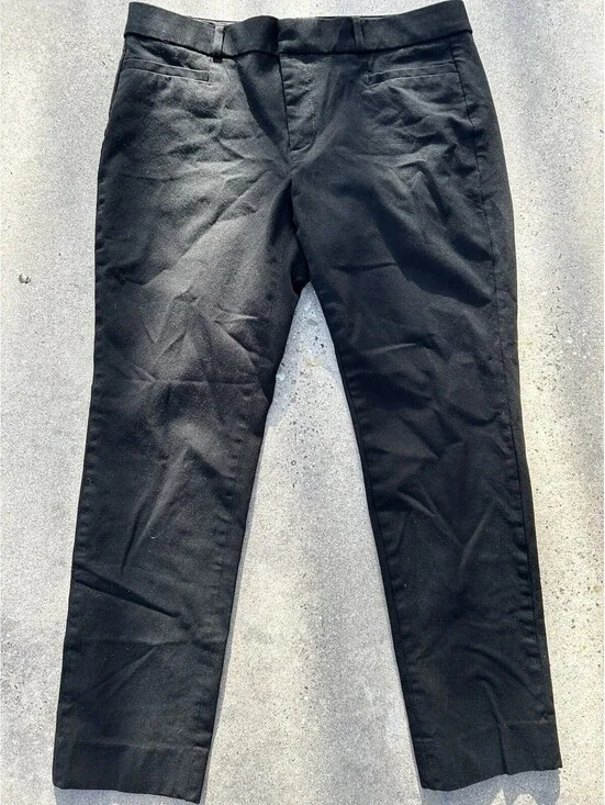 Banana Republic Pants Womens 8P Petite Sloan Fit Business Casual Black Stretch