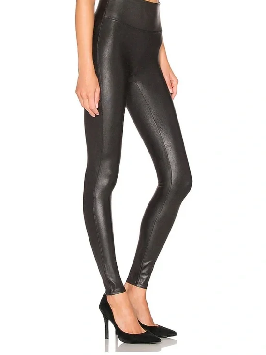 Faux Leather Leggings in Black SPANX