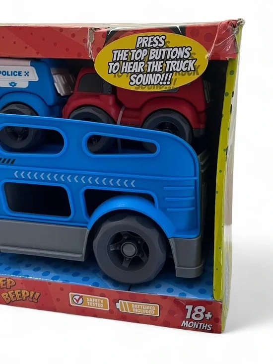 Mini Explorers 3 Piece Toy Truck Set Toddler Boy Pretend Play Brand New in Box