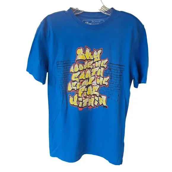 ❤️2/$12 Athletech Mens T-Shirt Blue 