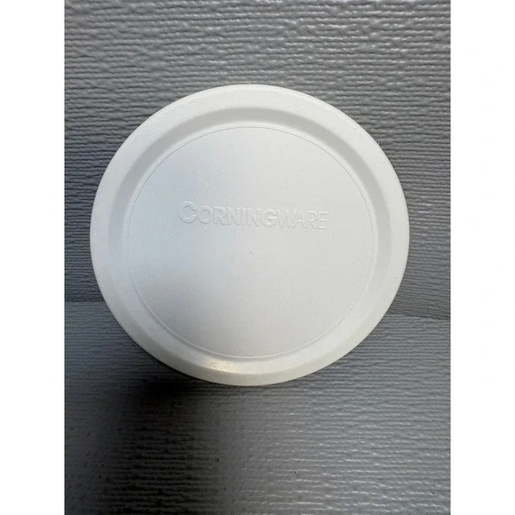 CorningWare White Plastic Storage‎ Lid V-16-PC F-16-PC Round Replacement Cover
