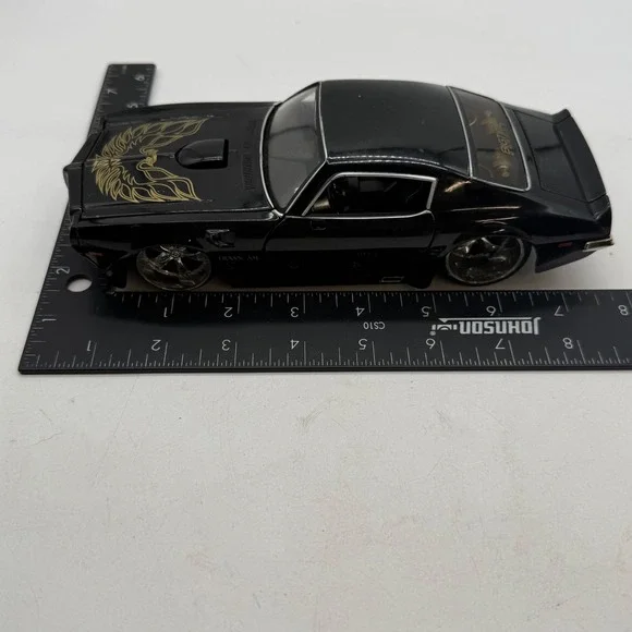 Jada Bigtime Muscle 1973 Pontiac Firebird Trans Am 1:24 Diecast Black Gold