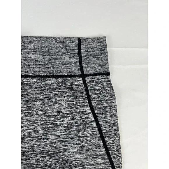 Kathy Capri Plus Leggings Grey Heathered Black Trim Activewear‎ Pants 2X3X